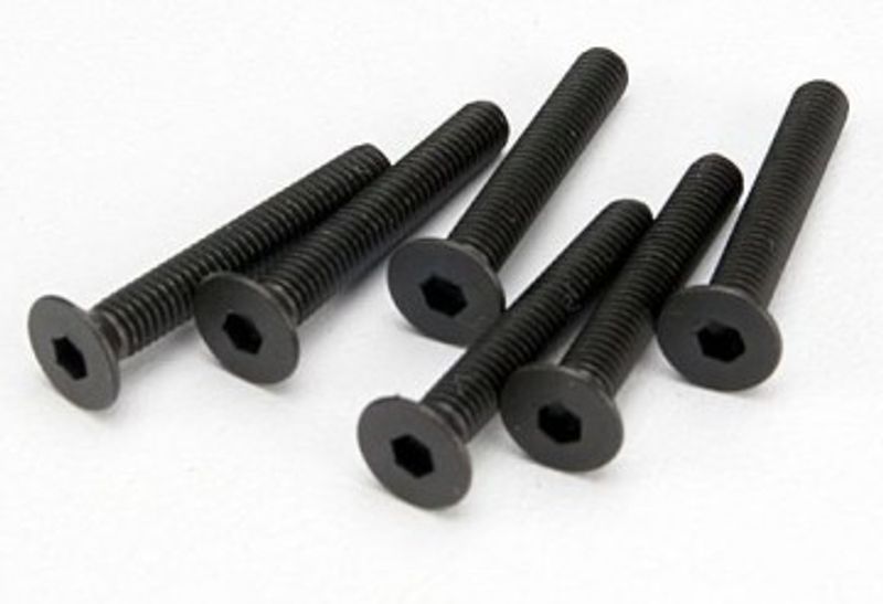 Traxxas Skruv M3x20mm Försänkt Insex (6) (4857)