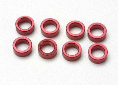 Traxxas Distanser Aluminium Röd (8) (5133)