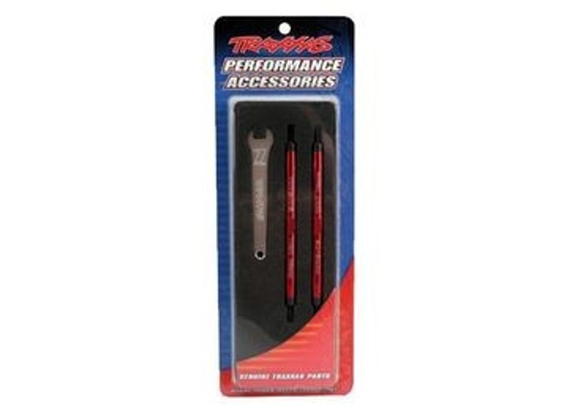 Traxxas Turnbuckle Styrstag 112mm Komplett Alu Röd (2) E/T-Maxx (5141R)