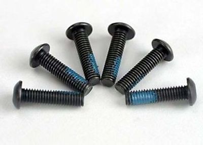 Traxxas Skruv M3x12mm Kullrig Insex med Låsvätska (6) (5282)
