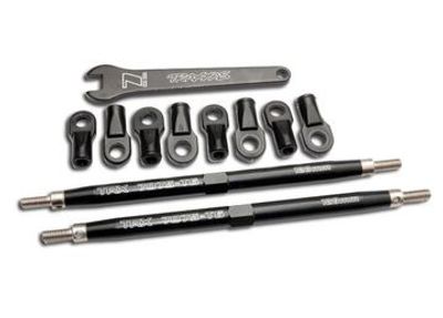 Traxxas Turnbuckles Komplett Styrning/Toe In Alu. 128mm Svart (2) (5338A)
