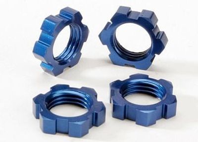 Traxxas Hjulmutter 17mm Blå (4) (5353)