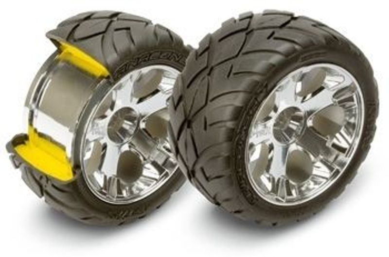 Traxxas Däck & Fälg Anaconda/All-Star Krom 2.8" (Nitro Fram) (2) (5577R)
