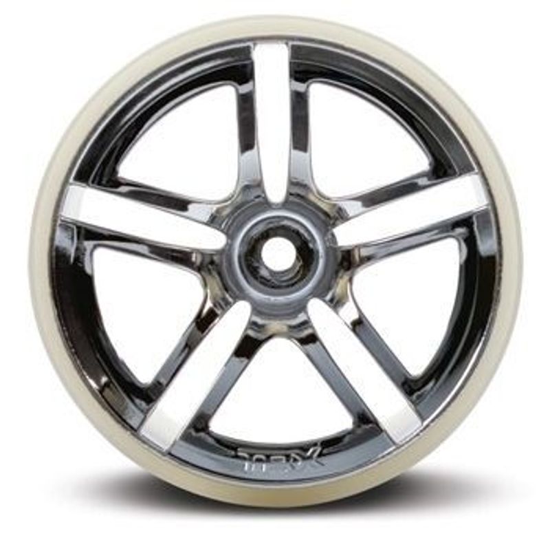 Traxxas Fälg Twin-Spoke Krom 2.8" (2)* (5572)