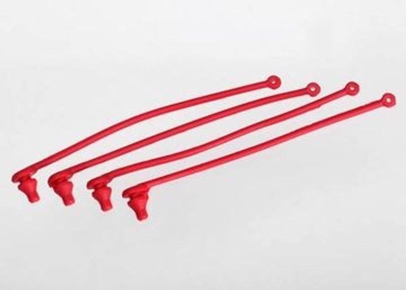 Traxxas Karossklipshållare Röd (4) (5752)