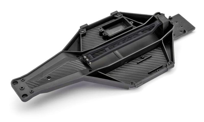 Traxxas Chassi LCG Bottenplatta Svart Slash 2WD (5832-BLK)