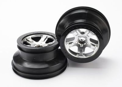 Traxxas Fälg SCT Matt Krom 2.2/3.0" 2WD Fram (2) (5874)