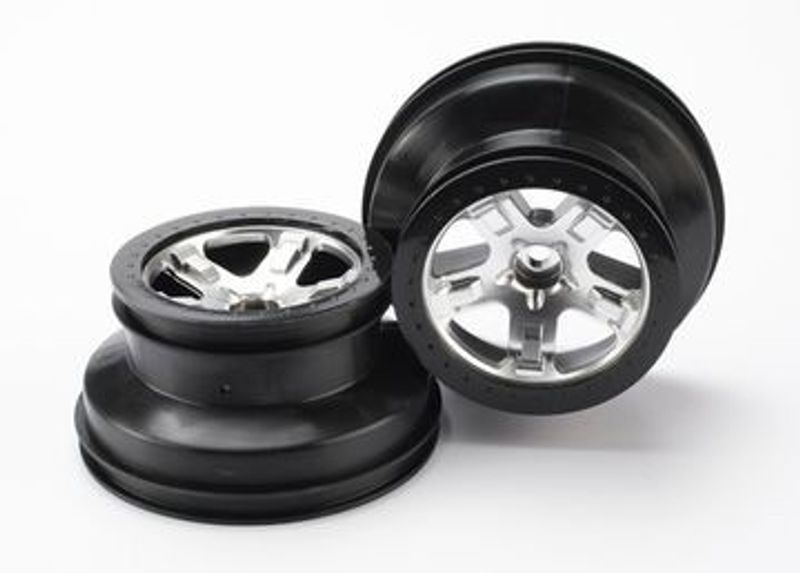 Traxxas Fälg SCT Matt Krom 2.2/3.0" 2WD Fram (2) (5874)
