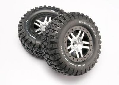 Traxxas Däck & Fälg BFGoodrich/S-Spoke Matt Krom 2WD Fram (2) (5877)