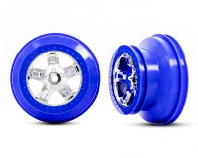 Traxxas Fälg SCT Krom-Blå 2.2/3.0" 2WD Fram (2) (5870A)