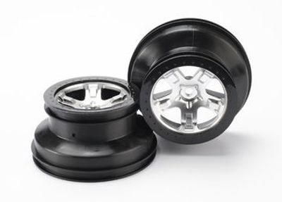 Traxxas Fälg SCT Matt Krom-Svart 2.2/3.0" 4WD/2WD Bak (2)* (5872X)