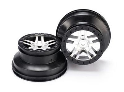 Traxxas Fälg Split-Spoke Krom-Svart (14mm) 2.2/3.0" (2) (5974)