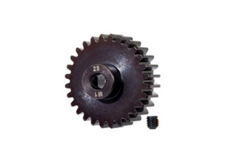 Traxxas Motordrev (Pinion) 28T 1.0M för 5mm Axel (Fräst, Härdad) (6467)