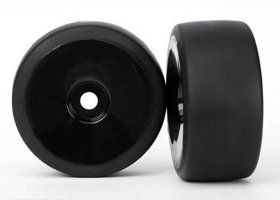 Traxxas Däck & Fälg Slicks S1/Disk Svart Bak (2) XO-1 (6473)