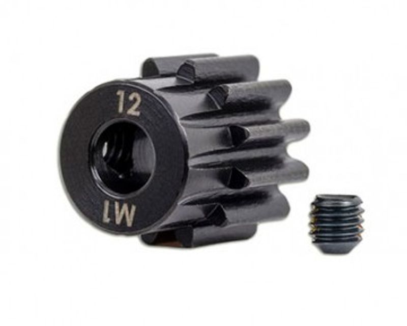 Traxxas Motordrev (Pinion) 12T 1.0M för 5mm Axel (Fräst, Härdad) (6482X)