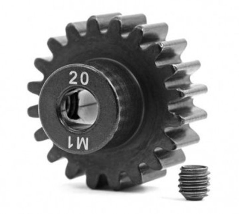 Traxxas Motordrev (Pinion) 20T 1.0M för 5mm Axel (Fräst, Härdad) (6494R)