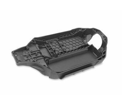 Traxxas Chassi Bottenplatta (Långt Batteri) Grå Rustler 4x4 (6723-GRAY)
