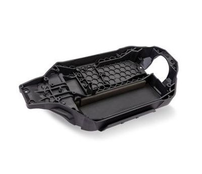 Traxxas Chassi Bottenplatta (Långt Batteri) Stålgrå Rustler 4x4 (6723-STGRY)