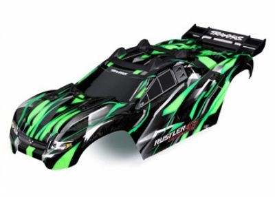 Traxxas Kaross Rustler 4x4 Ultimate Grön Komplett Clipless (6749-GRN)