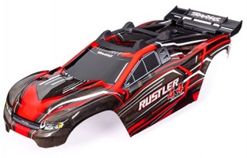 Traxxas Kaross Rustler 4x4 Röd (för Clipless Montering) (6740-RED)