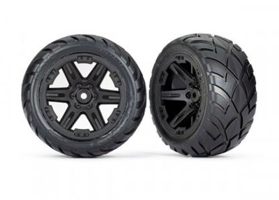 Traxxas Däck & Fälg Anaconda/RXT Svart 2,8" 2WD Bak (TSM-Rated) (2) (6768)