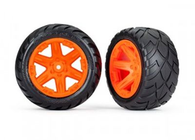 Traxxas Däck & Fälg Anaconda/RXT Orange 2,8" 2WD Bak (TSM-Rated) (2) (6768A)