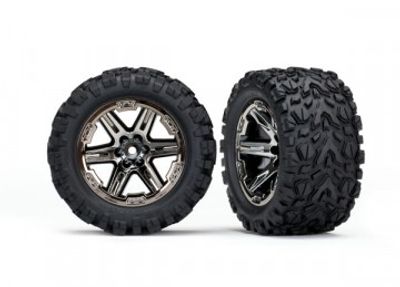 Traxxas Däck & Fälg Talon Extreme/RXT Svart Krom 2.8" 2WD Bak TSM (6774X)