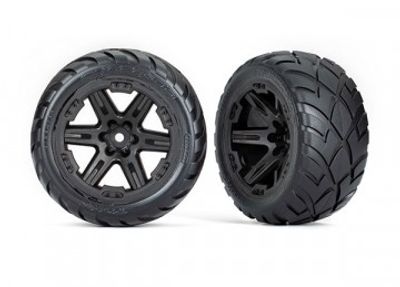 Traxxas Däck & Fälg Anaconda/RXT Svart 2,8" 4WD, 2WD Fram (TSM-Rated) (2) (6775)
