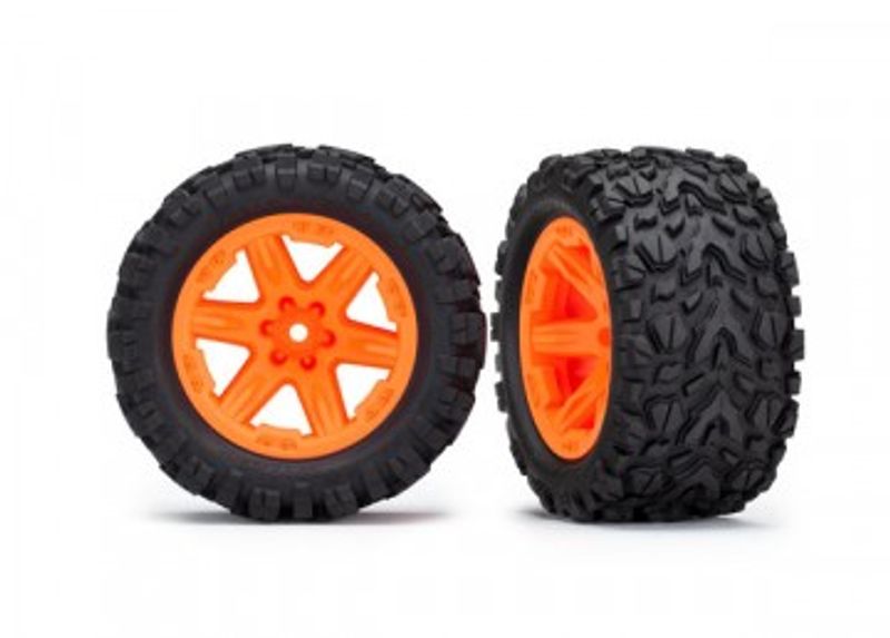Traxxas Däck & Fälg Talon Extreme/RXT Orange 2.8" 4WD TSM (2) (6773A)