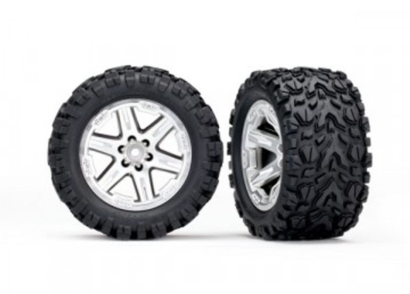 Traxxas Däck & Fälg Talon Extreme/RXT Matt Krom 2.8" 4WD TSM (2) (6773R)