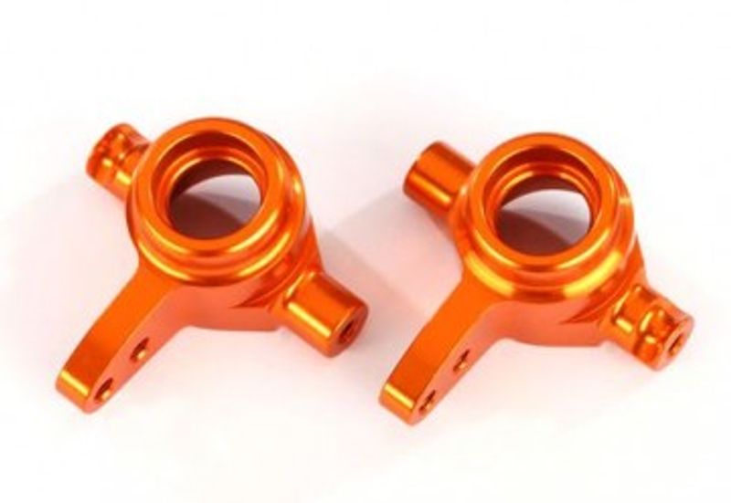 Traxxas Styrspindel Alu Orange V+H (2) (6837A)