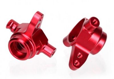 Traxxas Styrspindel Alu Röd V+H (2) (6837R)