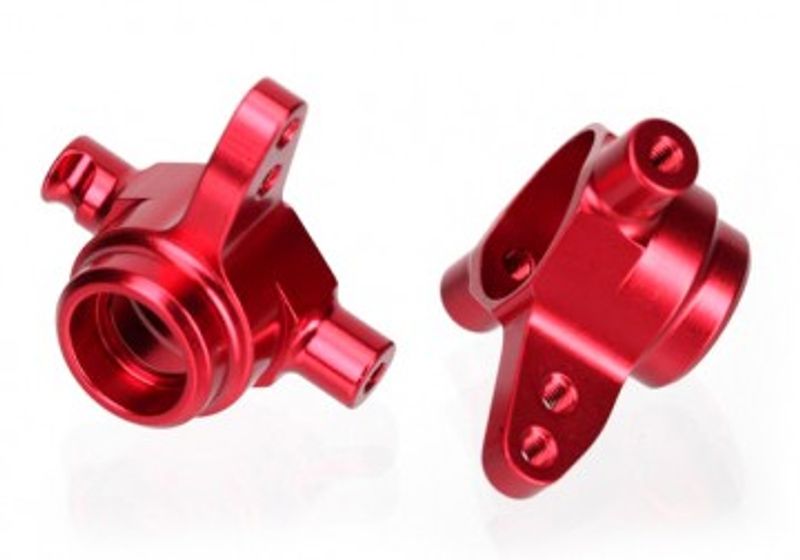 Traxxas Styrspindel Alu Röd V+H (2) (6837R)