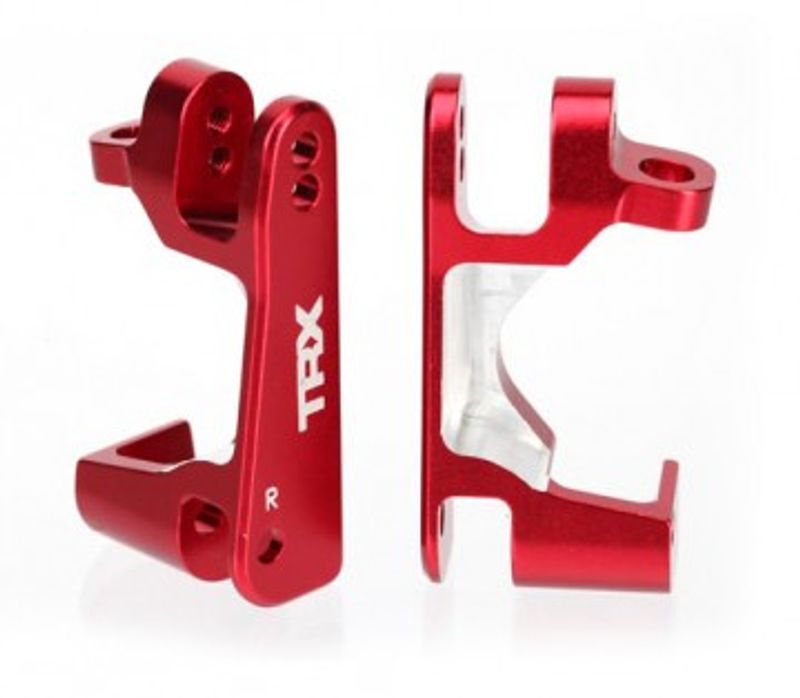 Traxxas Casterblock Alu Röd V+H (2) (6832R)