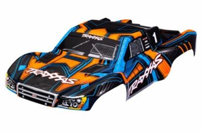 Traxxas Kaross Slash 4x4 Orange/Blå (för Clipless Montering) (6844-ORNG)