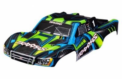 Traxxas Kaross Slash 4x4 Grön/Blå (för Clipless Montering) (6844-GRN)