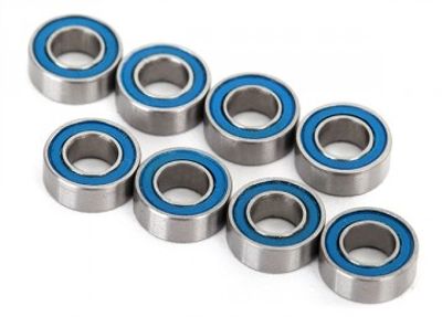 Traxxas Kullager 4x8x3mm Gummitätat Blå (8) (7019R)
