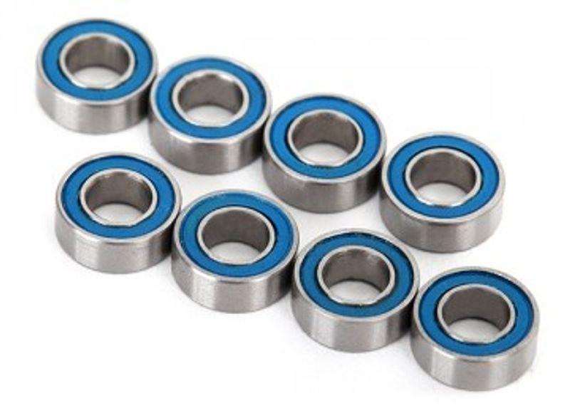 Traxxas Kullager 4x8x3mm Gummitätat Blå (8) (7019R)