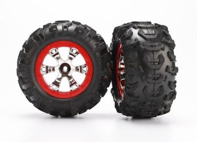 Traxxas Däck & Fälg Canyon AT/Geode Krom-Röd 2.2" 1/16 (2) (7272)