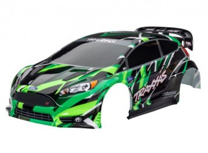 Traxxas Kaross Ford Fiesta ST Rally VXL Grön (7427-GRN)