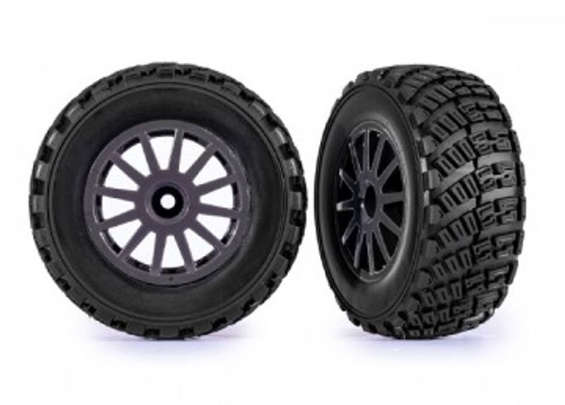 Traxxas Däck & Fälg BFGoodrich/Grå Rally 1/10 TSM (2) (7473-GRAY)