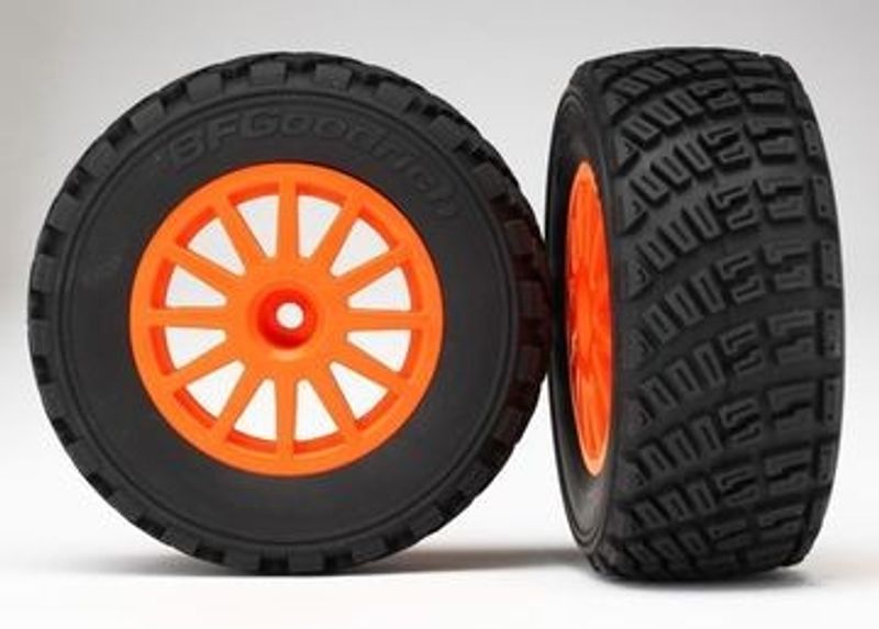 Traxxas Däck & Fälg BFGoodrich/Orange Rally 1/10 TSM (2) (7473A)