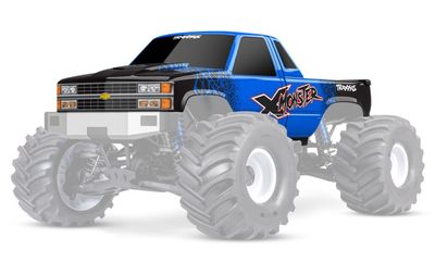 Traxxas Kaross Chevrolet GMT400 X-Monster blå (7697-BLUE)