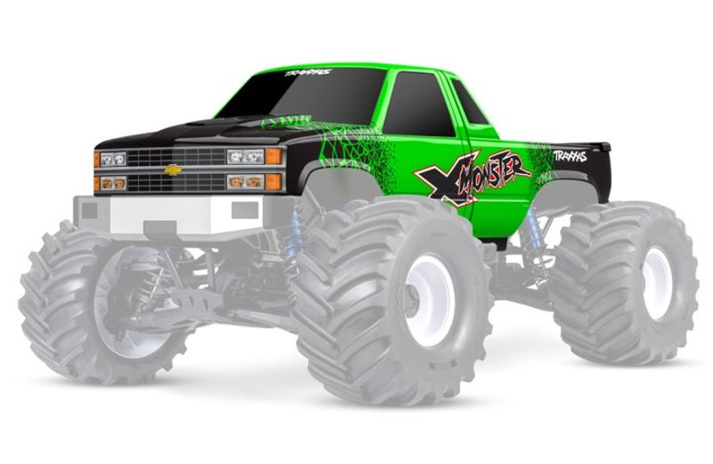 Traxxas Kaross Chevrolet GMT400 X-Monster grön (7697-GRN)