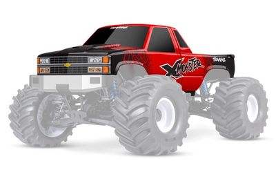 Traxxas Kaross Chevrolet GMT400 X-Monster röd (7697-RED)