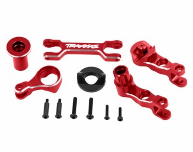 Traxxas Armar & Parallellstag Styrning Set Alu Röd X-Maxx (7746-RED)