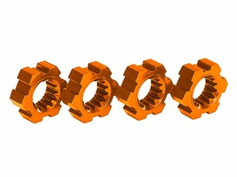 Traxxas Fälgnav Aluminium Orange (4) X-Maxx, XRT (7756-ORNG)