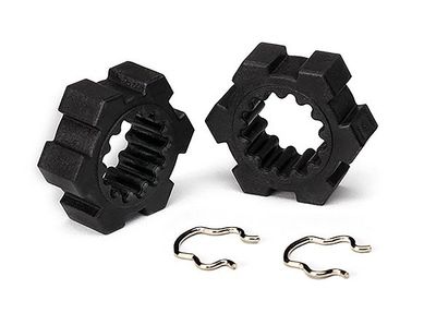 Traxxas Fälgnav med Klips Bak (2) Funco Sand Car (7756-BLK)