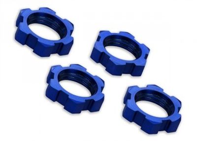 Traxxas Hjulmutter 17mm Aluminium Blå (4) (7758)