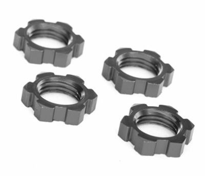 Traxxas Hjulmutter 17mm Aluminium Grå (4) (7758-GRAY)